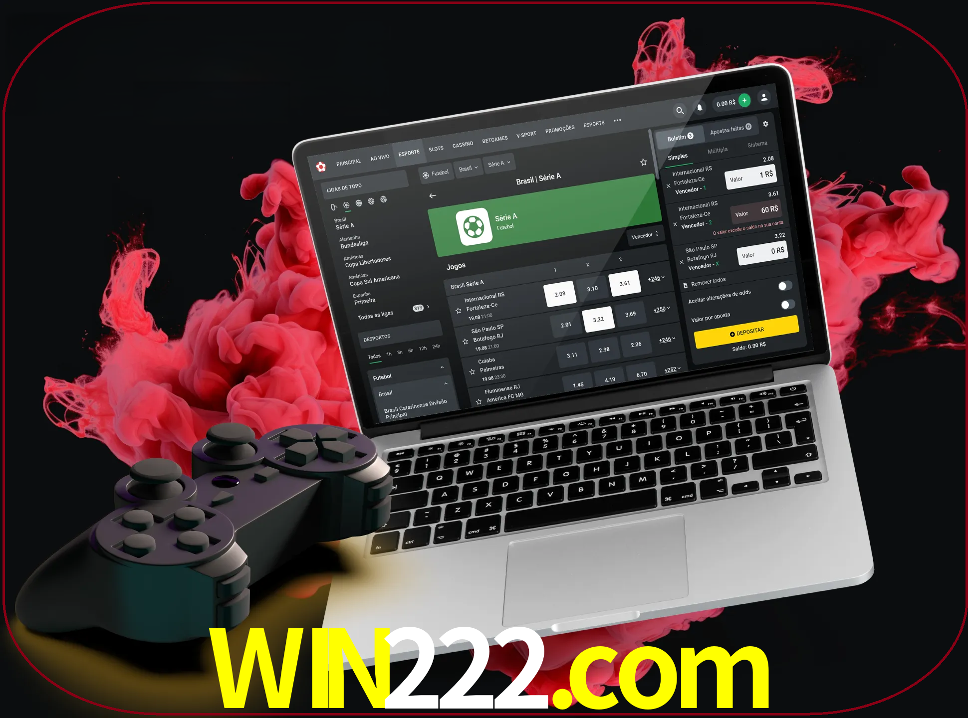 Visite a secção especial de jogos de vídeo em win222 para descobrir em que jogos pode apostar e ganhar muito dinheiro.